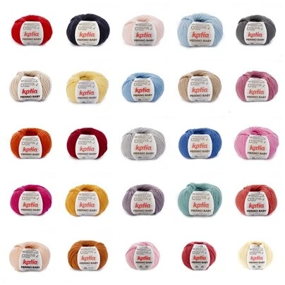 =Katia Wolle Merino Baby Superwash 50g stricken häkeln