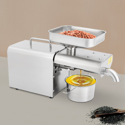 #ad Automatic Electric Oil Press Machine Hot amp; Cold Electric Oil Press Machine 110V $198.60