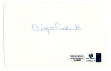 Christopher Cockerell Signed Index Card / Autographed Invented Hovercraft