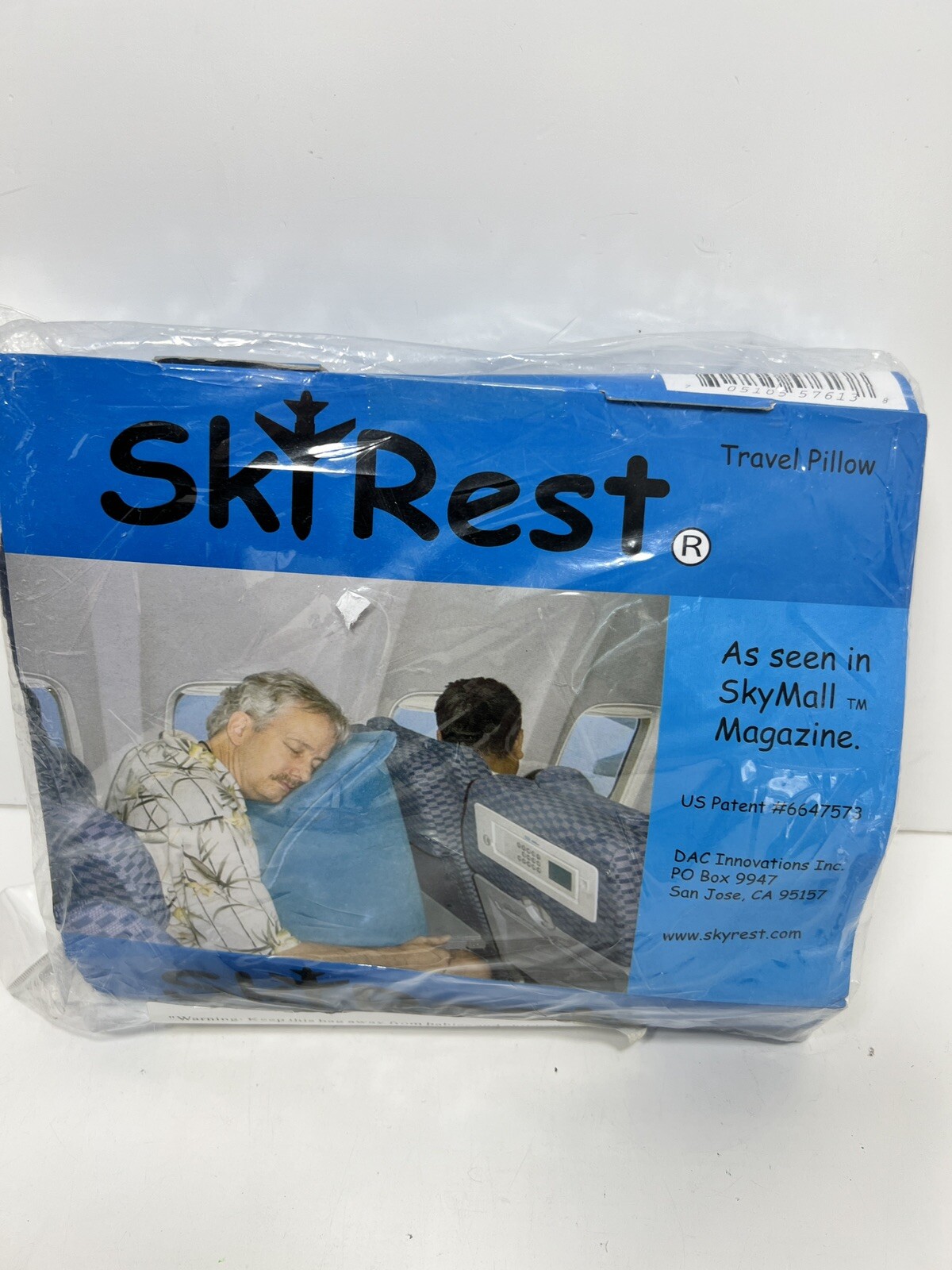 Skyrest Inflatable Travel Pillow for Airplanes Soft Comfort Neck Support-image