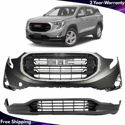 Front Bumper Cover Fascia & Grille Assembly Kit For 2018-2021 GMC Terrain