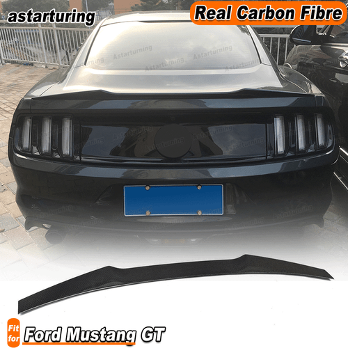 Fit For Ford Mustang GT 2-Door Coupe 2015-18 REAL Carbon Rear Trunk Spoiler Wing - Bild 1 von 14
