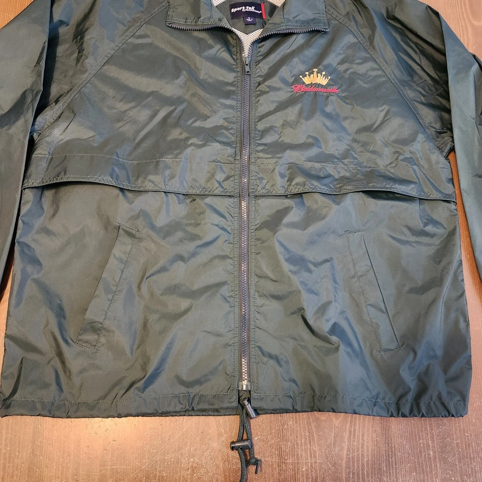 Chaqueta cortavientos Sport-Tek By Port Authority ligera cremallera completa verde para hombre L Foto 2 de 4