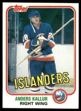 1981-82 Topps - Anders Kallur #90E