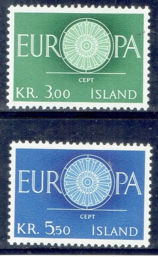 ICELAND 1960 EUROPA MH CV $1.30