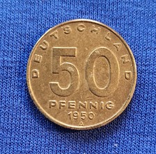 M&uuml;nze 50 Pfennig DDR Deutsche Demokratische Republik 1950 A