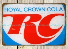 plaque outdoor reproductions RC Cola vintage reproduction metal tin sign