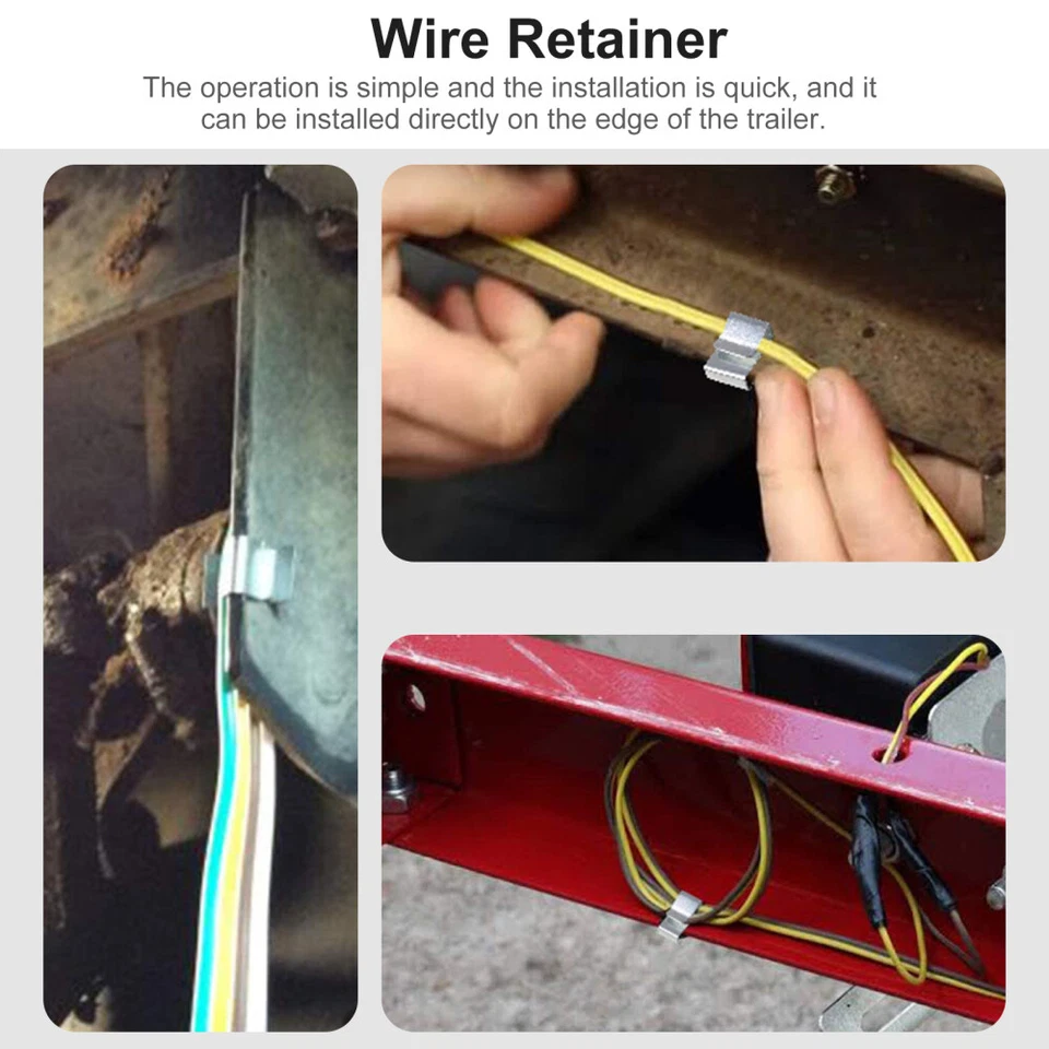 25PCS Wire Retainer Trailer Supplies Metal Holder for Pulling Car Clip - Image 2 of 4