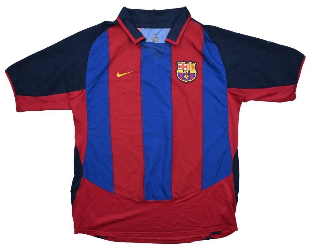FC Barcelona 2003 ユニフォーム Vintage FC Barcelona Spain 2002/2003 Home FOOTBALL JERSEY L