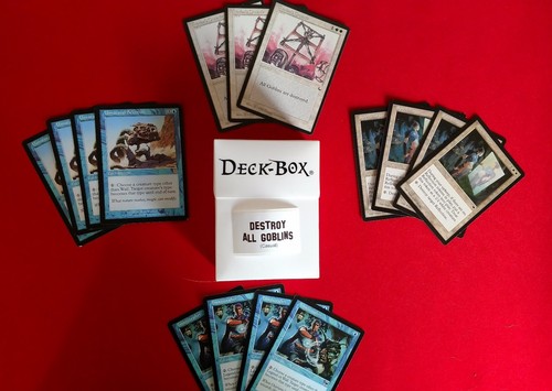 MTG Casual Blue White Slayer Control Deck Hunted Adept w/Deck Box and Sleeves - Picture 6 of 8