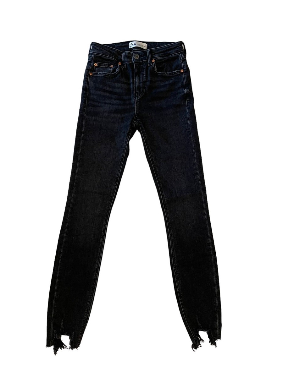 Zara The Skinny In Pearl Black Jeans Stretch Women's SZ 2