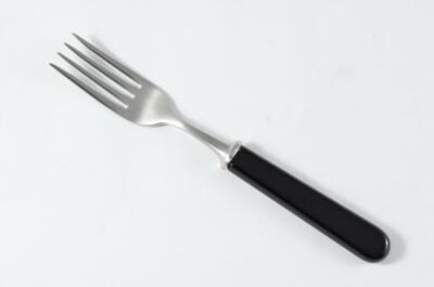 Brandneu Original Schwarz Griff Steakgabel Gebürstete Oberfläche Hergestellt in Sheffield