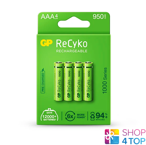 4 GP RECARGABLES AAA 950mAh 1000 MÁS POTENTES NUEVAS | eBay