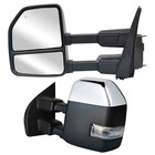 Towing Mirrors Fit 2017 2018 2019 2020 Ford F-350 Super Duty Power Heated Chrome