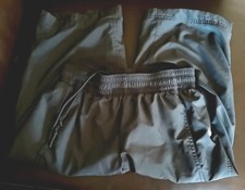 Nike Women's S Dark Gray Wind- Track- Warm-Up Capri Cropped Pants Mesh-Lined