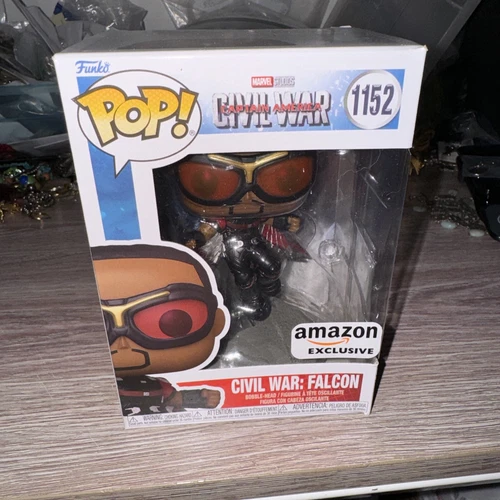 Funko Pop! Vinyl: Marvel - Civil War: Falcon - Amazon (Exclusive) #1152 M14-24