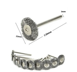 Set 3 Spazzole Per Pulizia Fucile E Pistola - Doppia Testa In Rame, Filo Metallico E Nylon