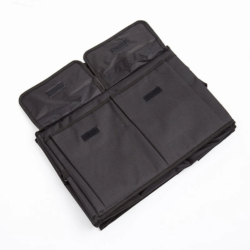 Organizador de porta-malas interno de carro à prova d'água bolsa dobrável preta - Imagem 4 de 4