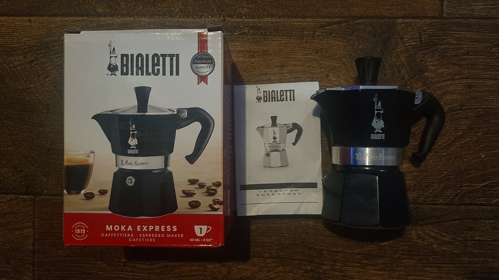 Bialetti Moka Express 1 Cup Coffee Maker Mokka Miniexpress eBay