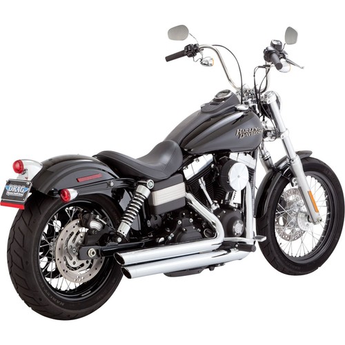 Vance And Hines Big Shots Staggered Exhaust System - Chrome 17338