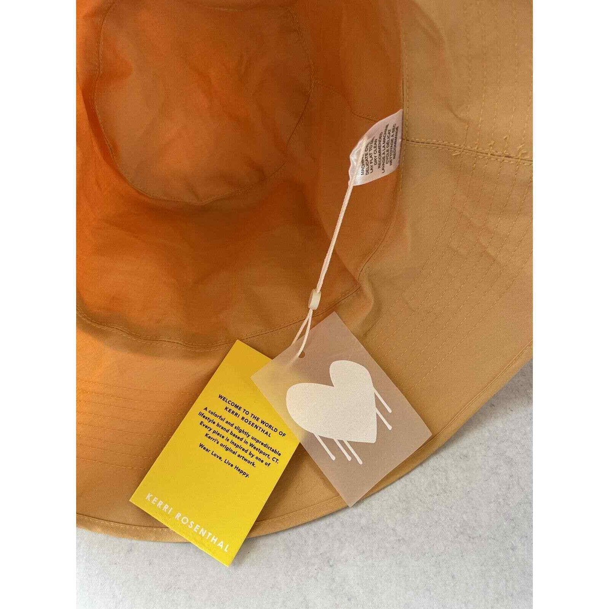Kerri Rosenthal Sunny Daze Bucket Hat embroidered heart  display picture 2