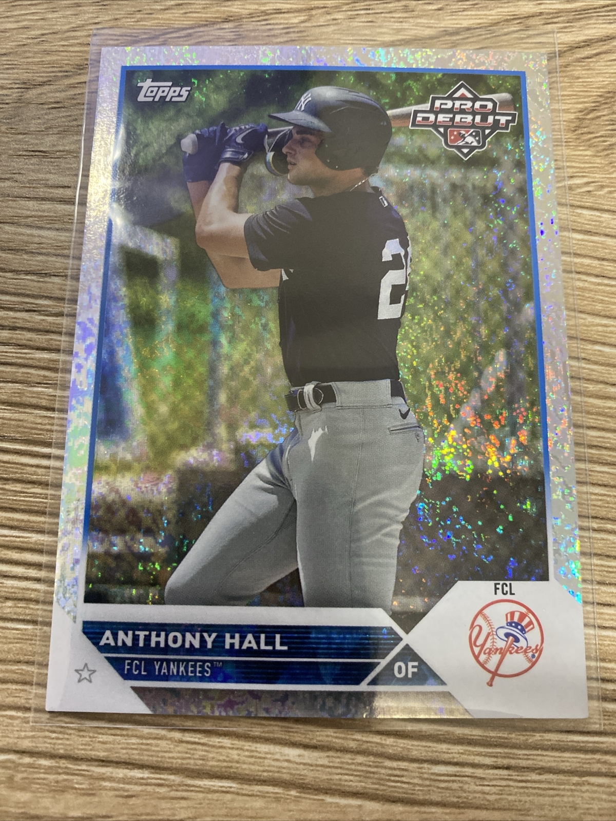 Anthony Hall 2023 Topps Pro Debut Sparkle Foil Card PD-13 Yankees /175 RC Rookie