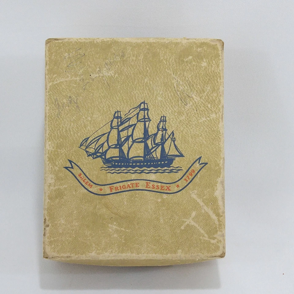 Old Spice Collectible BOX ONLY Salem Frigate Essex Bathroom Barber Shop Decor - Image 2 of 4