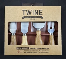 Twine Rustic Elegance Rustic Farmhouse Gourmet Cheese Knife Set
