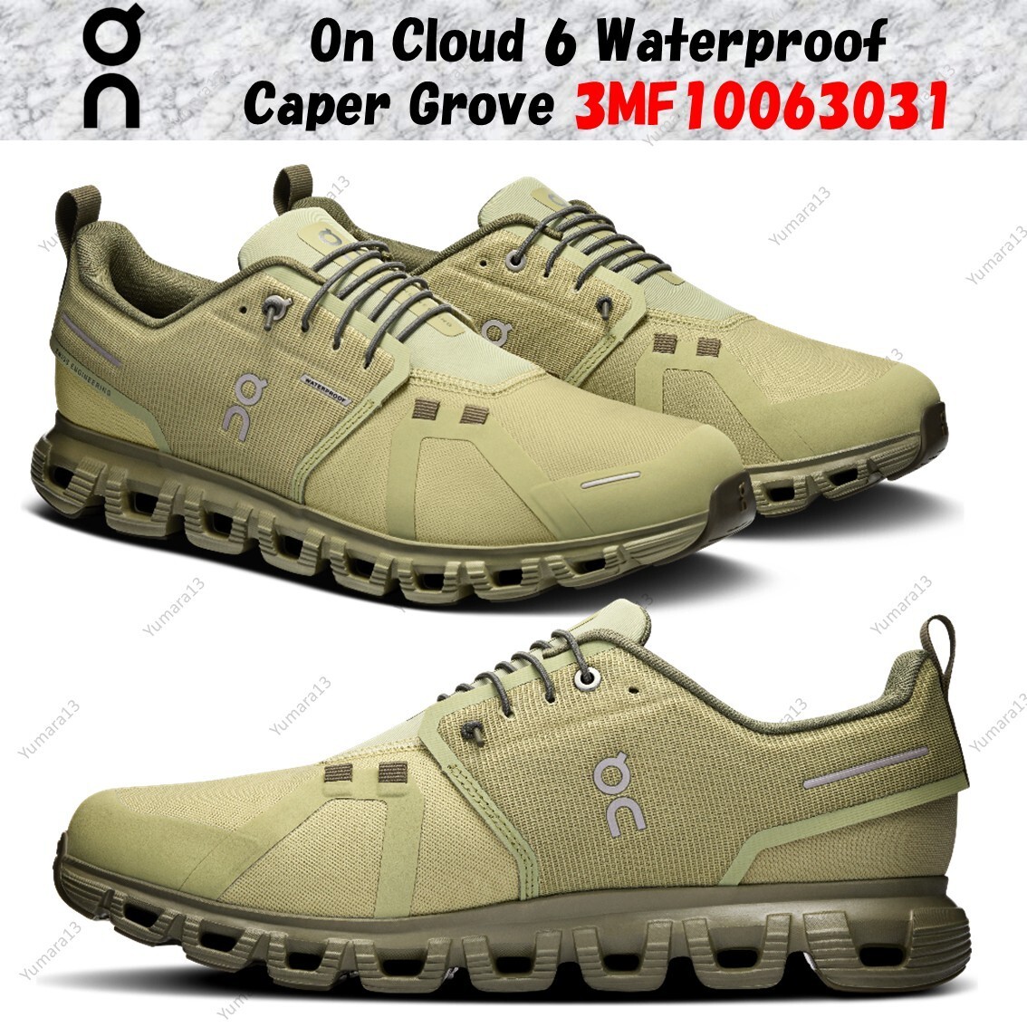国内配送 On Cloud 6 Wp CAPER/GROVE On Cloud 6 Waterproof Caper Grove 3MF10063031 Men's Size | eBay