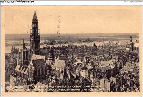 AGUP8 0694 BELGIQUE - Anvers - Panorama - Kathedrale Und Abgaskrümmer