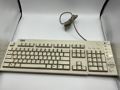 Vintage IBM KB-7993 Wired PS/2 Keyboard Untested Clacker Type