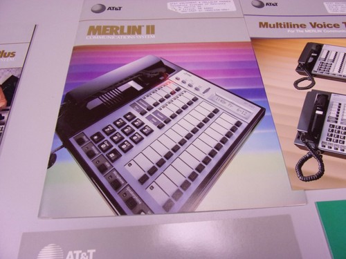 HUGE LOT Vintage 1980's AT&T Merlin Telephone System Brochures Data Sheet - Picture 4 of 12