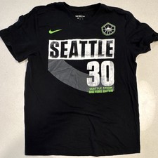 Nike Seattle Storm Stewart #30 Black WNBA Basketball T-Shirt Size M