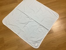 Baby Blue Gingham Blanket size 30x30 ins 100 %cotton