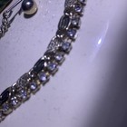 Vintage Choker Textured Snail Link Gold Tone Rhinestone Necklace — photo 6