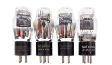 Nice Group of 4 Vintage Mixed Brands Type 45 Vacuum Tubes