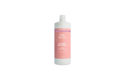 Wella Invigo Blonde Recharge Shampoo 1000 ml removes yellowing and copper tones