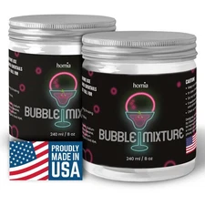 Smoking Gun Edible NON-toxic Bubble Mixture for Cocktail - (2 x 8oz), Wood Sm...