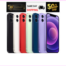 Apple iPhone 12 128GB 64GB- Unlocked, Verizon - Blue Black Green White