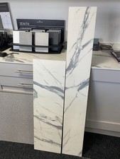2worktop Offcuts Composite Solid Surface Slim Edge White Marble Colour