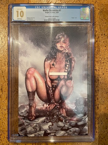 GLADIATOR REM CGC 10.0 *Waifu Chronicles RISQUÉ VIRGIN LEATHER VARIANT LTD/5 GEM