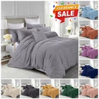 Ultra Soft Duvet Cover Set with Pillow Shams Breathable Bedding Twin Queen King