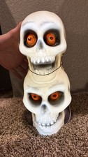 Halloween Stacked Skulls Light Up 12  Blow Mold Decor Hyde  Eek Target