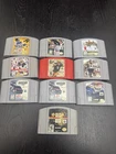Nintendo 64 Lot 10 Games NASCAR, NBA, NFL, Baseball, Golf