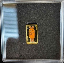 Die Sendung mit der Maus 50 Jahre: 1g Gold & 20&euro; Silberm&uuml;nze in Spiegeglanz