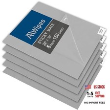 Sticky Mat Tacky Pads Adhesive 24" x 36" 5 Packs, 30 Sheets/Packs, 150 Grey