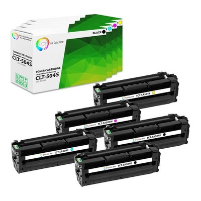 TCT 5PK CLT504S Color Toner Cartridge Set For Samsung CLP415 CLX4195 printer