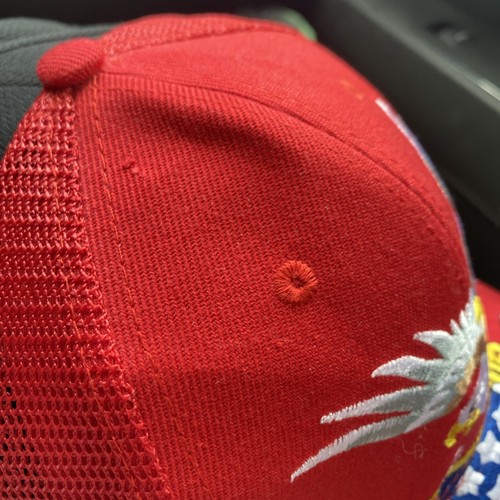 Red Flag Eagle Trucker Hat Embroidered Patriotic - Picture 8 of 8