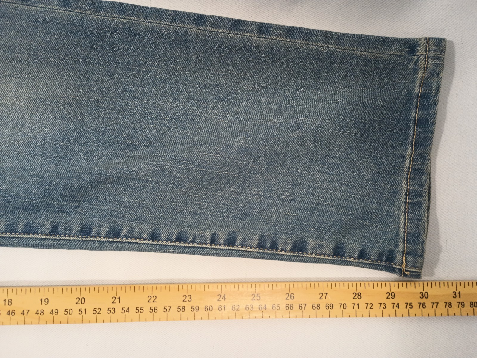Amazon Essentials NEW Men's 40x30 Skinny Moulant Blue Denim Relaxed Fit Jeans