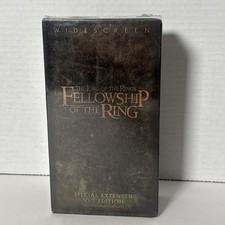 The Lord of the Ring Fellowship of the Ring Special Extended VHS Factory Sealed